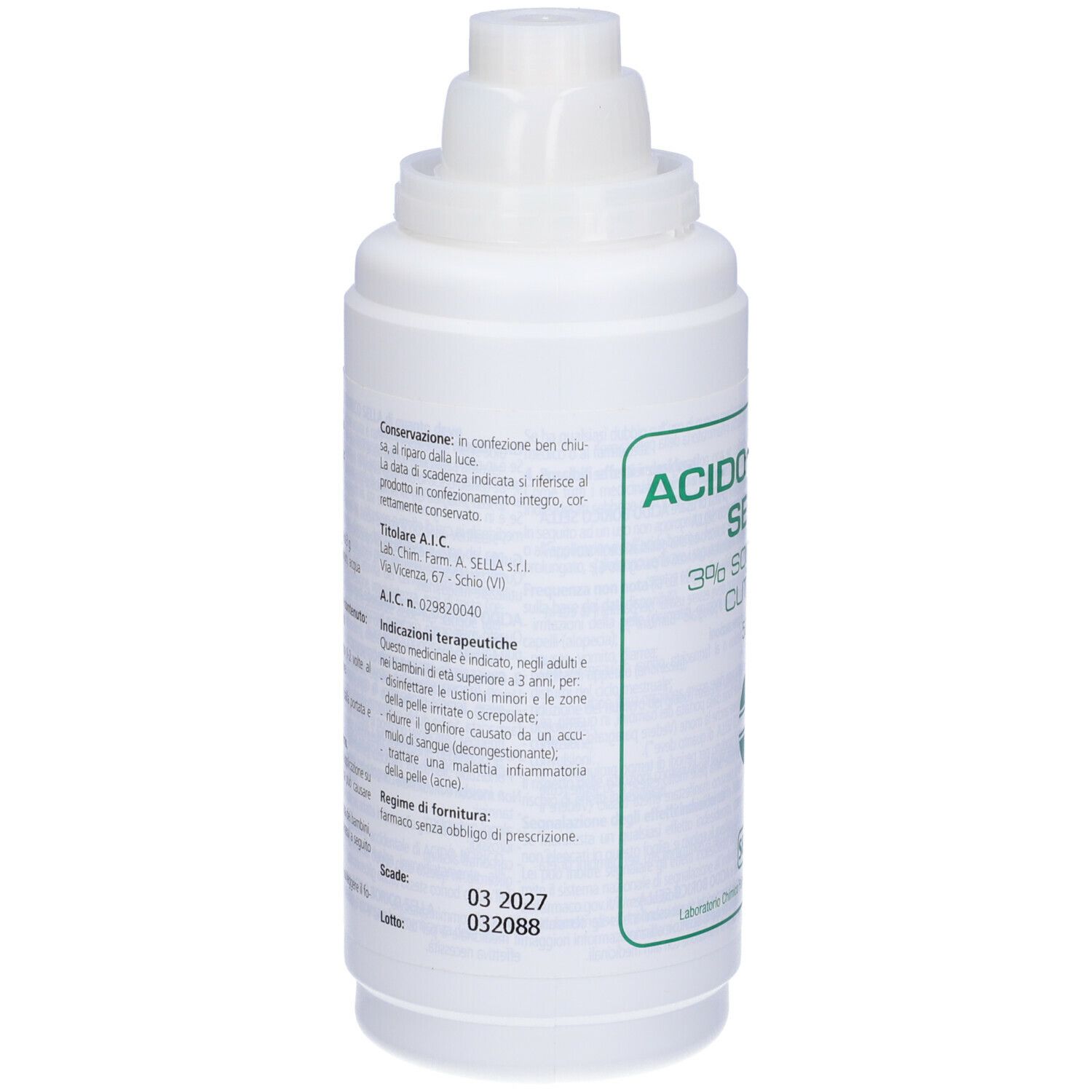 ACIDO BORICO SELLA 3% 500ML