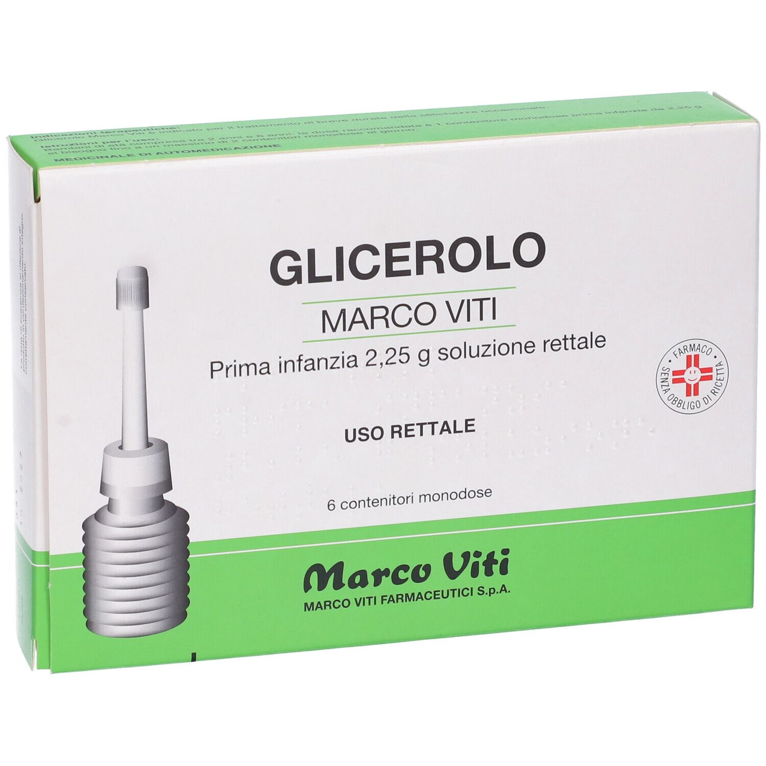 GLICEROLO Marco Viti Prima Infanzia 2 25 Soluzione Rettale 6x2 25 G 
