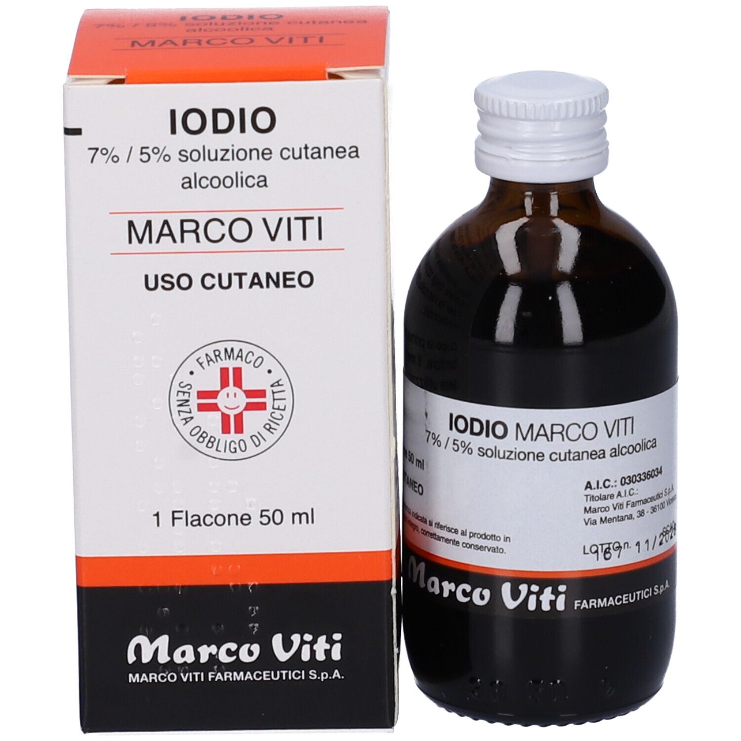 IODIO MARCO VITI 7%/5% SOLUZIONE CUTANEA ALCOLICA