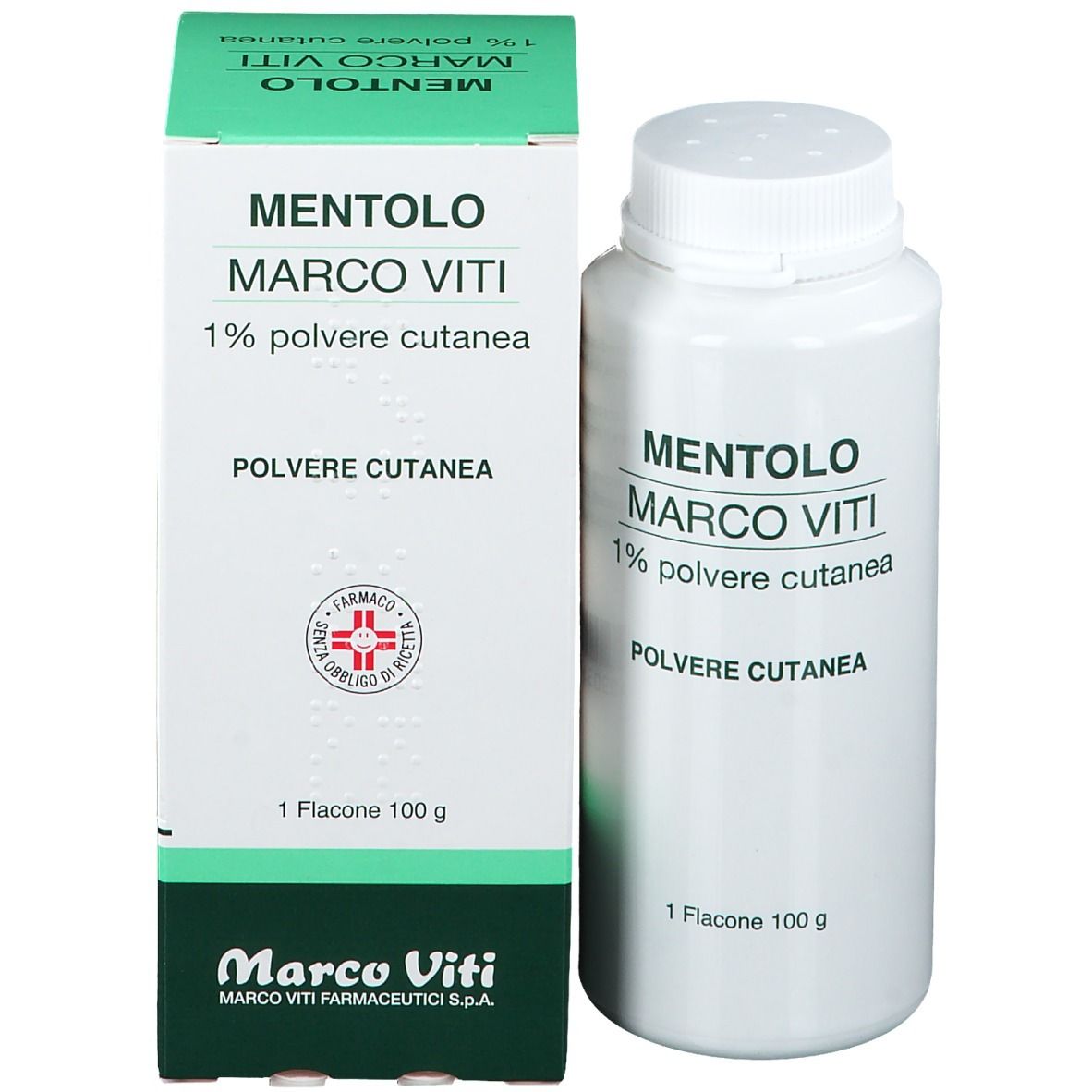 MENTOLO MARCO VITI 1 % Polvere Cutanea