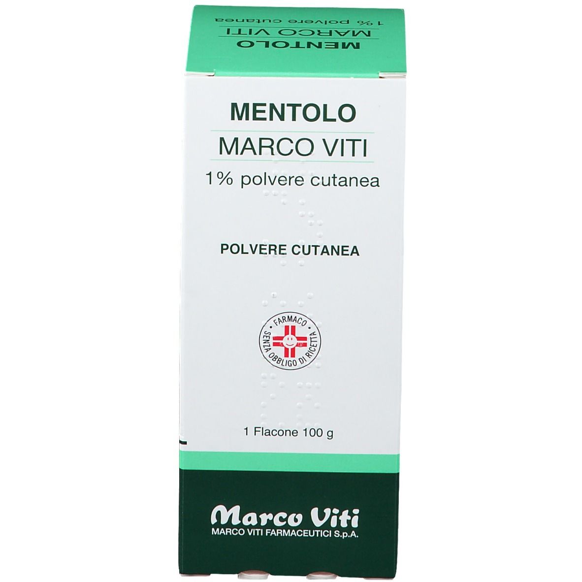 MENTOLO MARCO VITI 1 % Polvere Cutanea