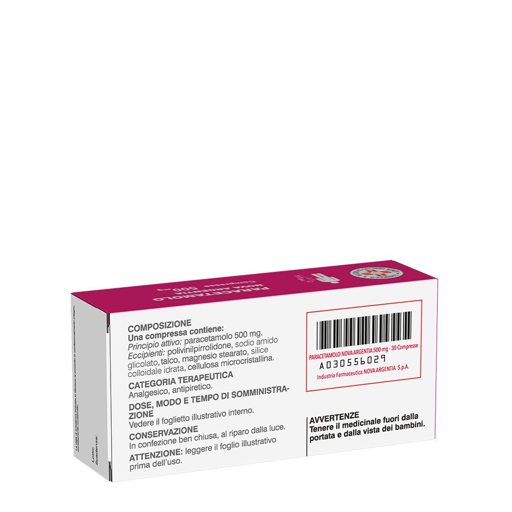 PARACETAMOLO NOVA ARGENTIA 500 mg compresse