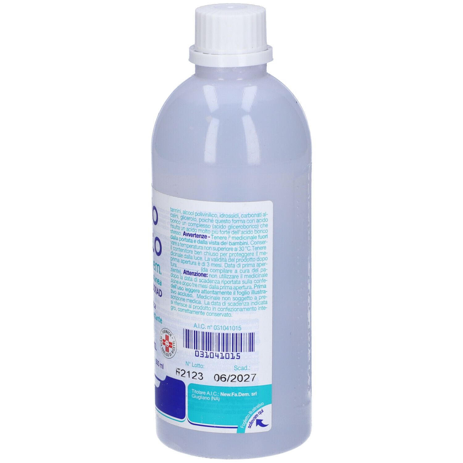 Acido Borico 3% Soluzione Cutanea Nova Argentia 500 ml