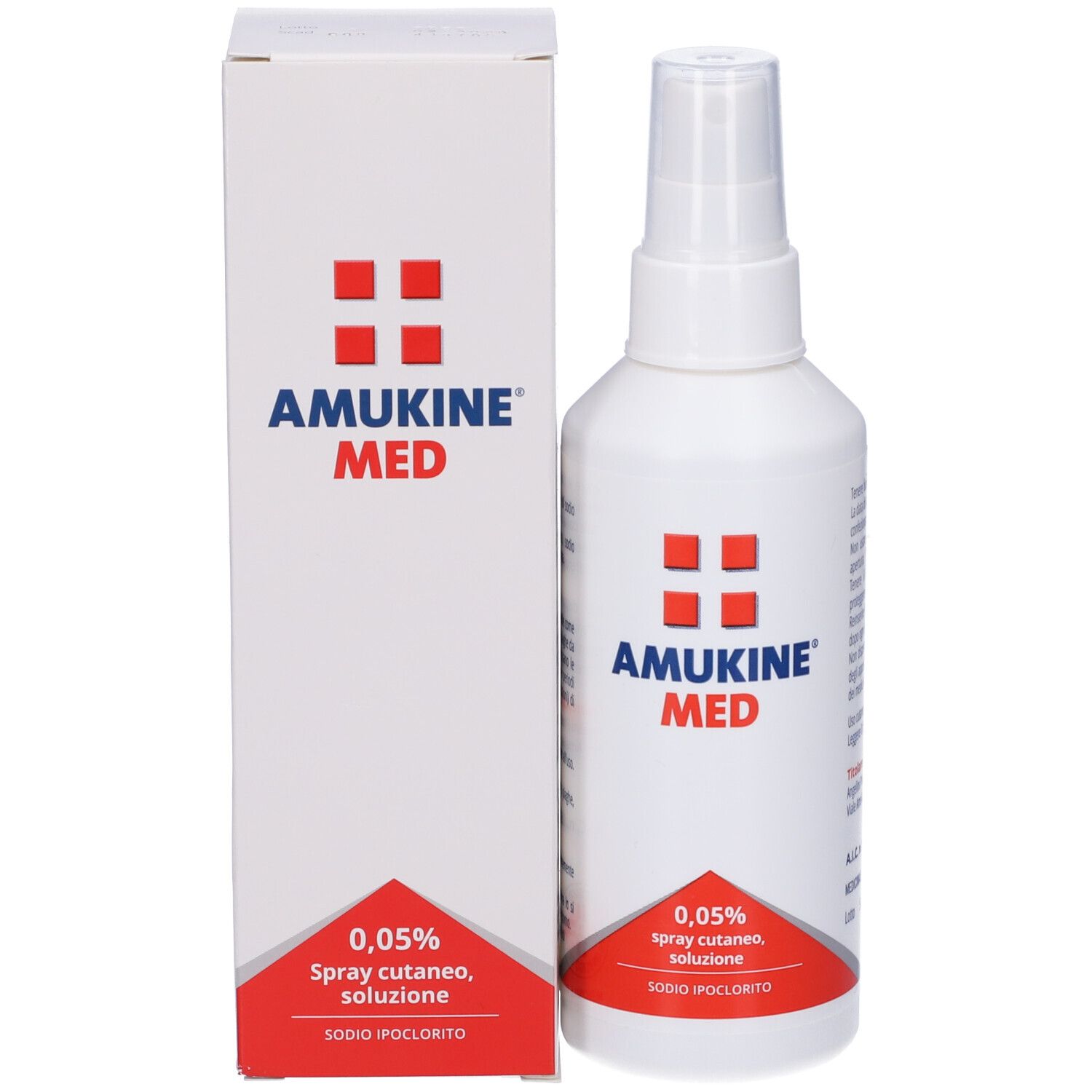AMUKINE MED 0,05% Spray cutaneo, soluzione