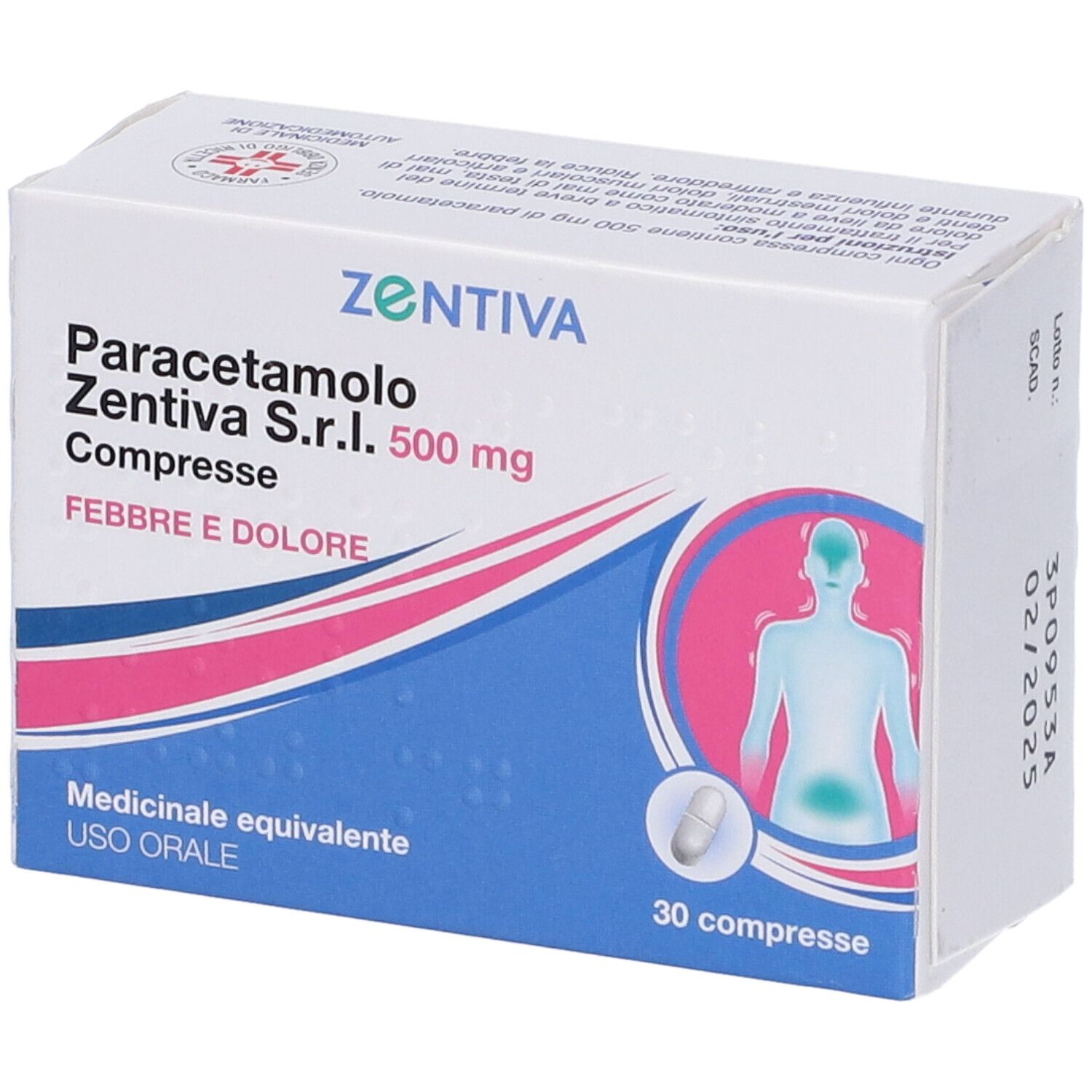 Paracetamolo Zentiva 500mg 30 Compresse