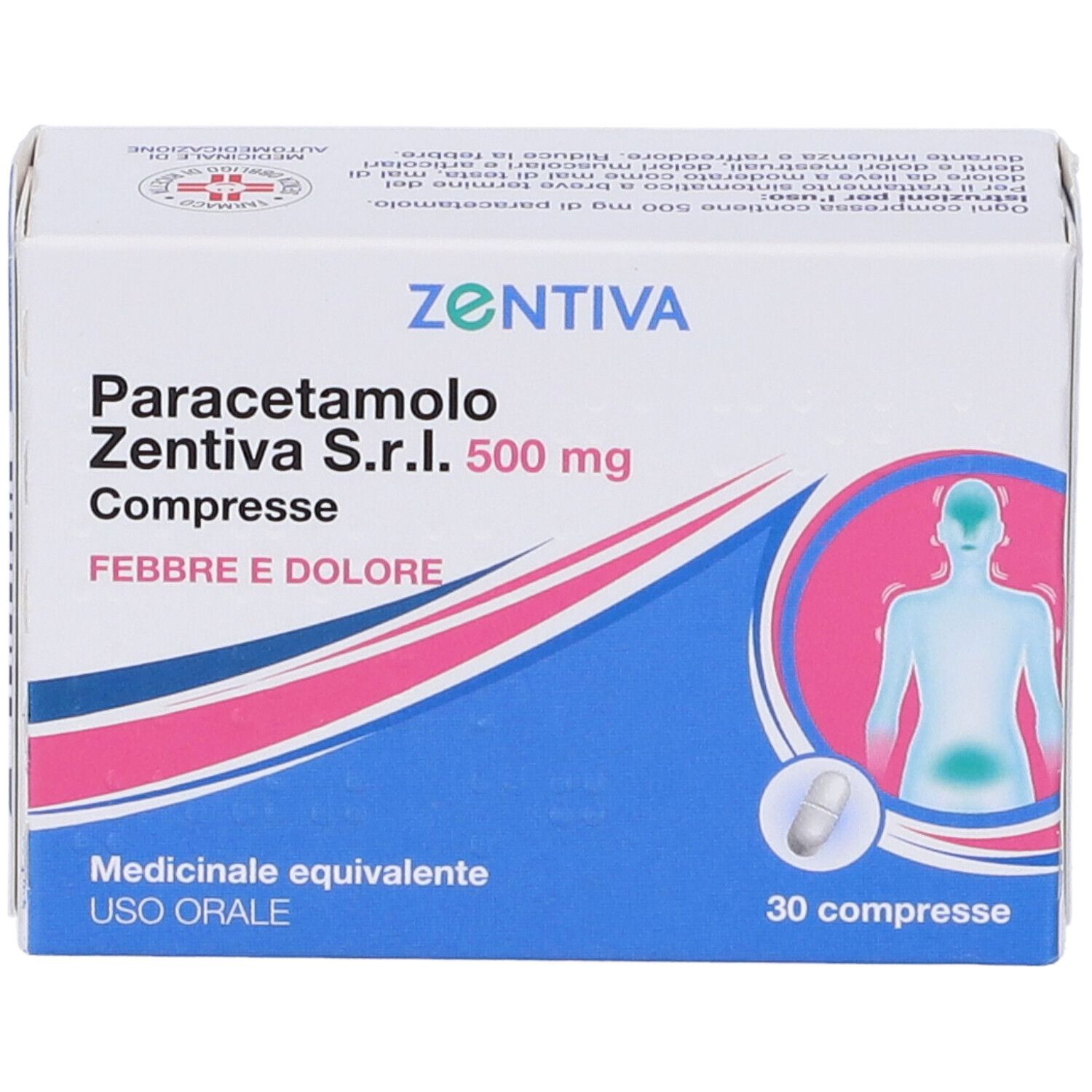 Paracetamolo Zentiva 500mg 30 Compresse