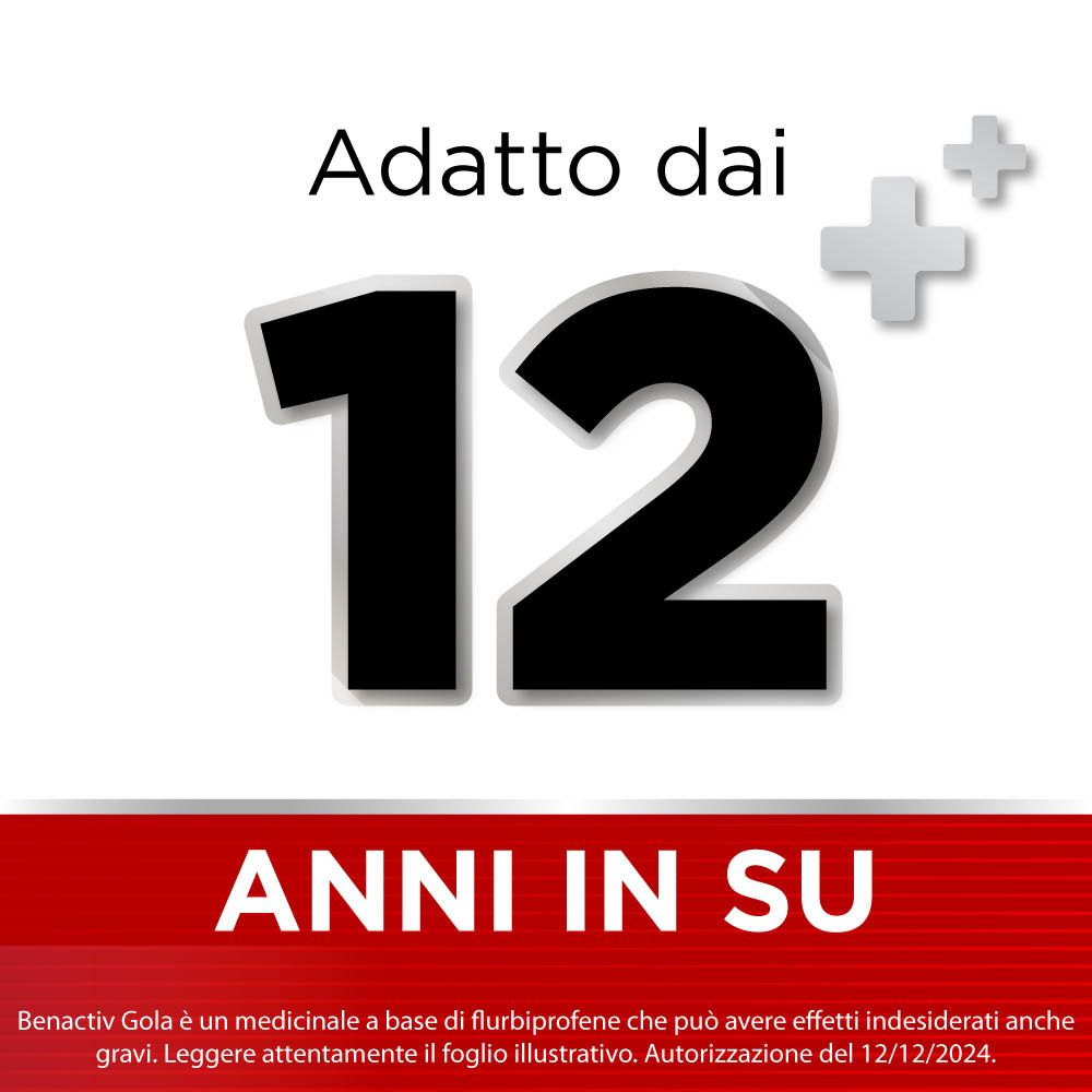 Benactiv Gola: Adatto dai 12 anni in su.