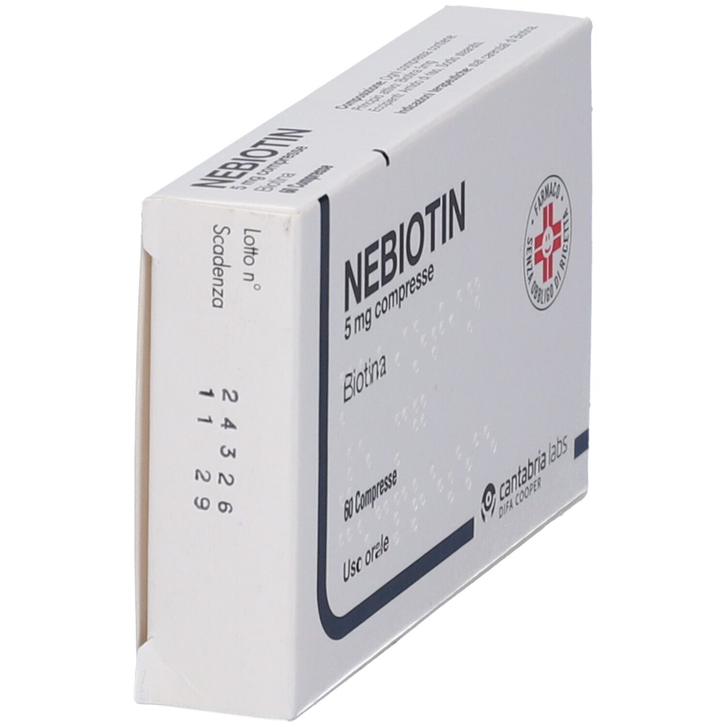 Nebiotin  5 mg Compresse Biotina