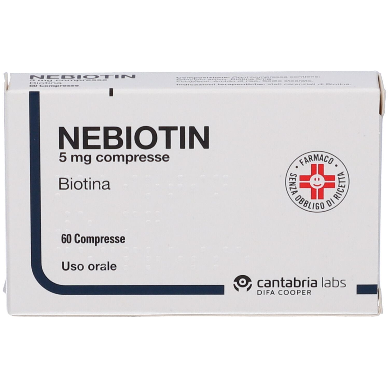 Nebiotin  5 mg Compresse Biotina