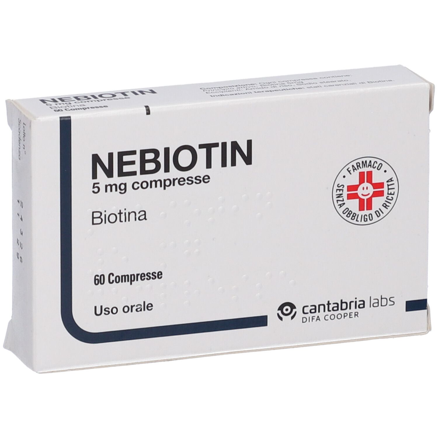Nebiotin  5 mg Compresse Biotina