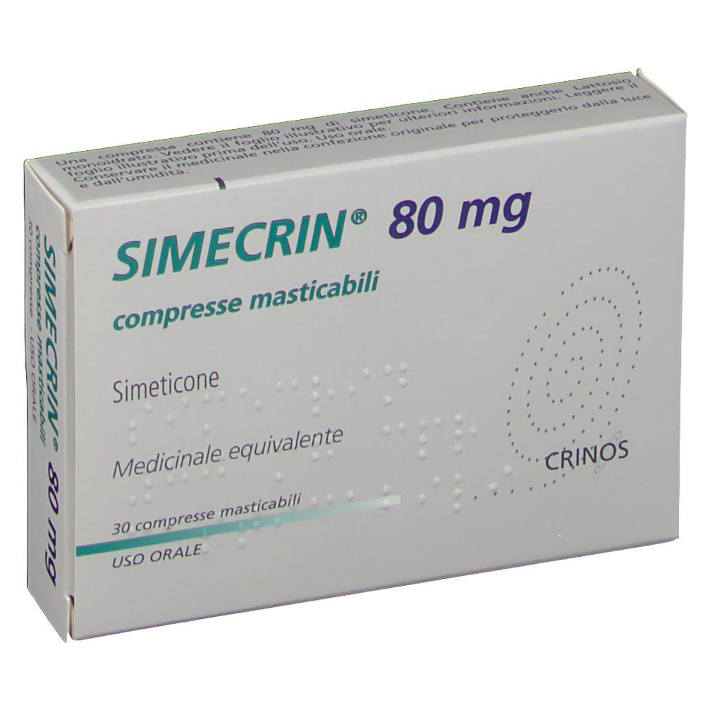 SIMECRIN® 80 mg Simeticone compresse masticabili