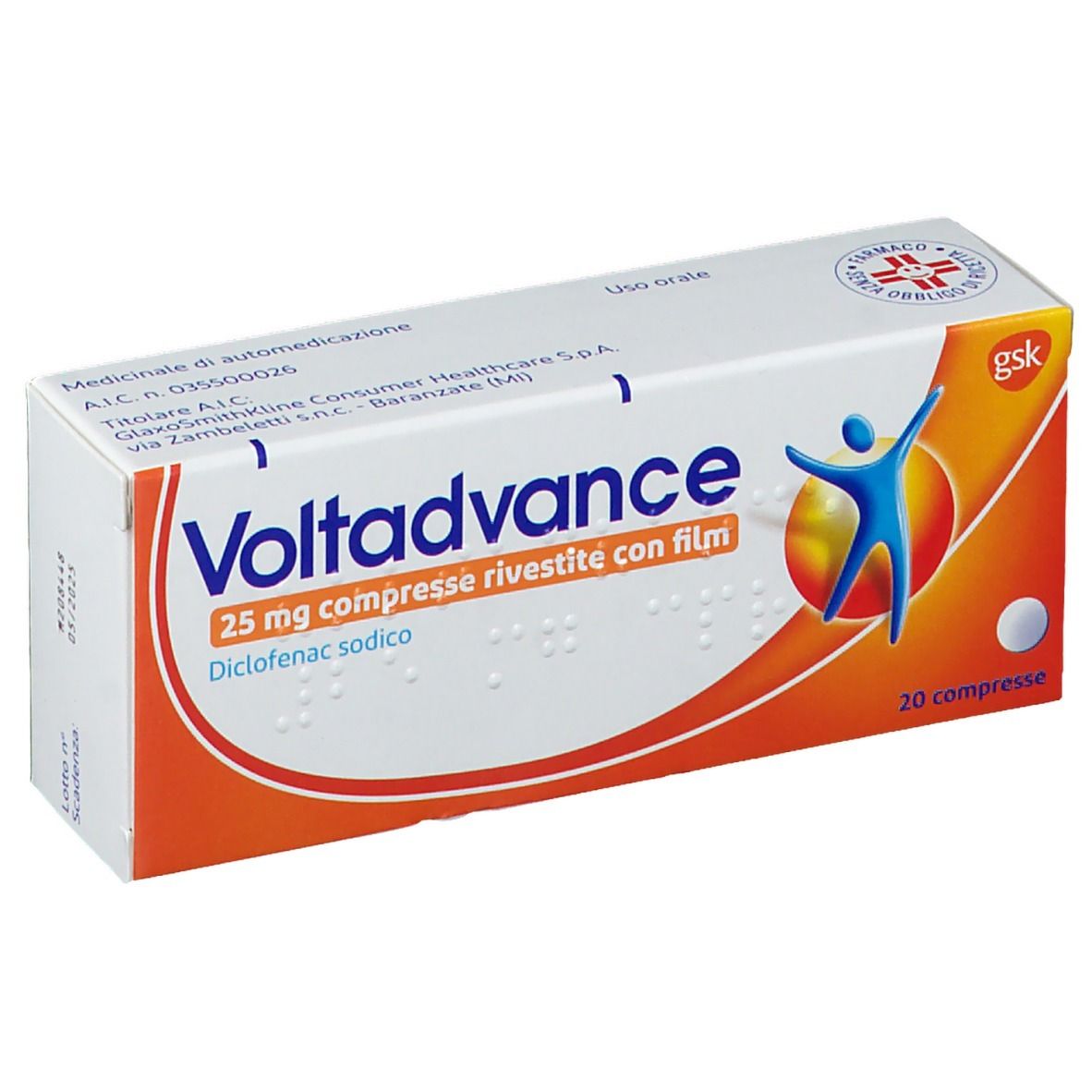 Voltadvance 25 mg 20 Compresse Rivestite