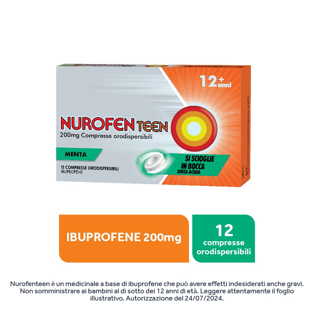 NUROFENTEEN 200 mg compresse orodispersibili menta