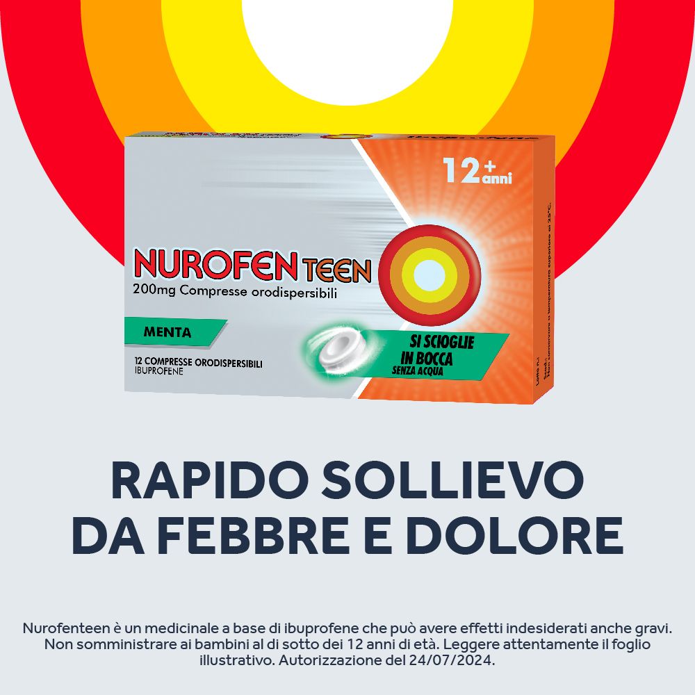 NUROFENTEEN 200 mg compresse orodispersibili menta