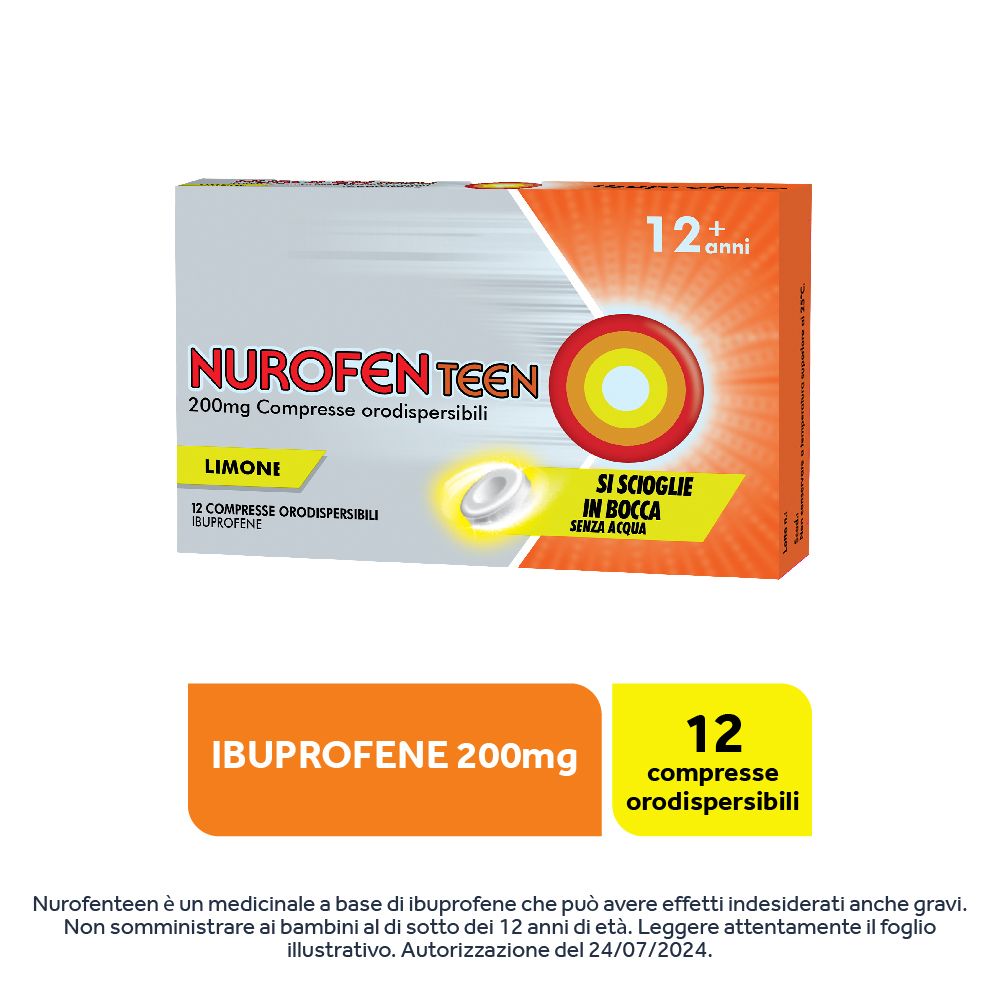 Nurofenteen® 200 mg Compresse Orodispersibili Limone