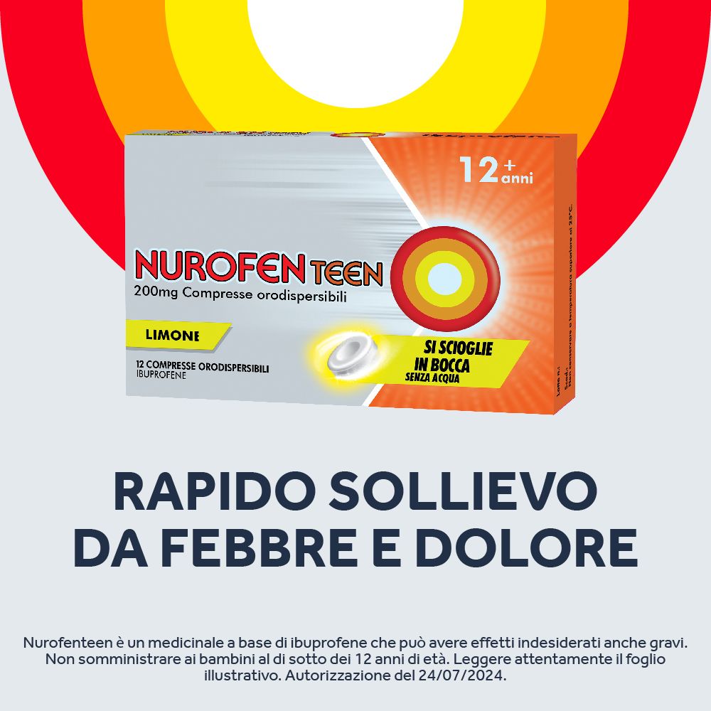 Nurofenteen® 200 mg Compresse Orodispersibili Limone