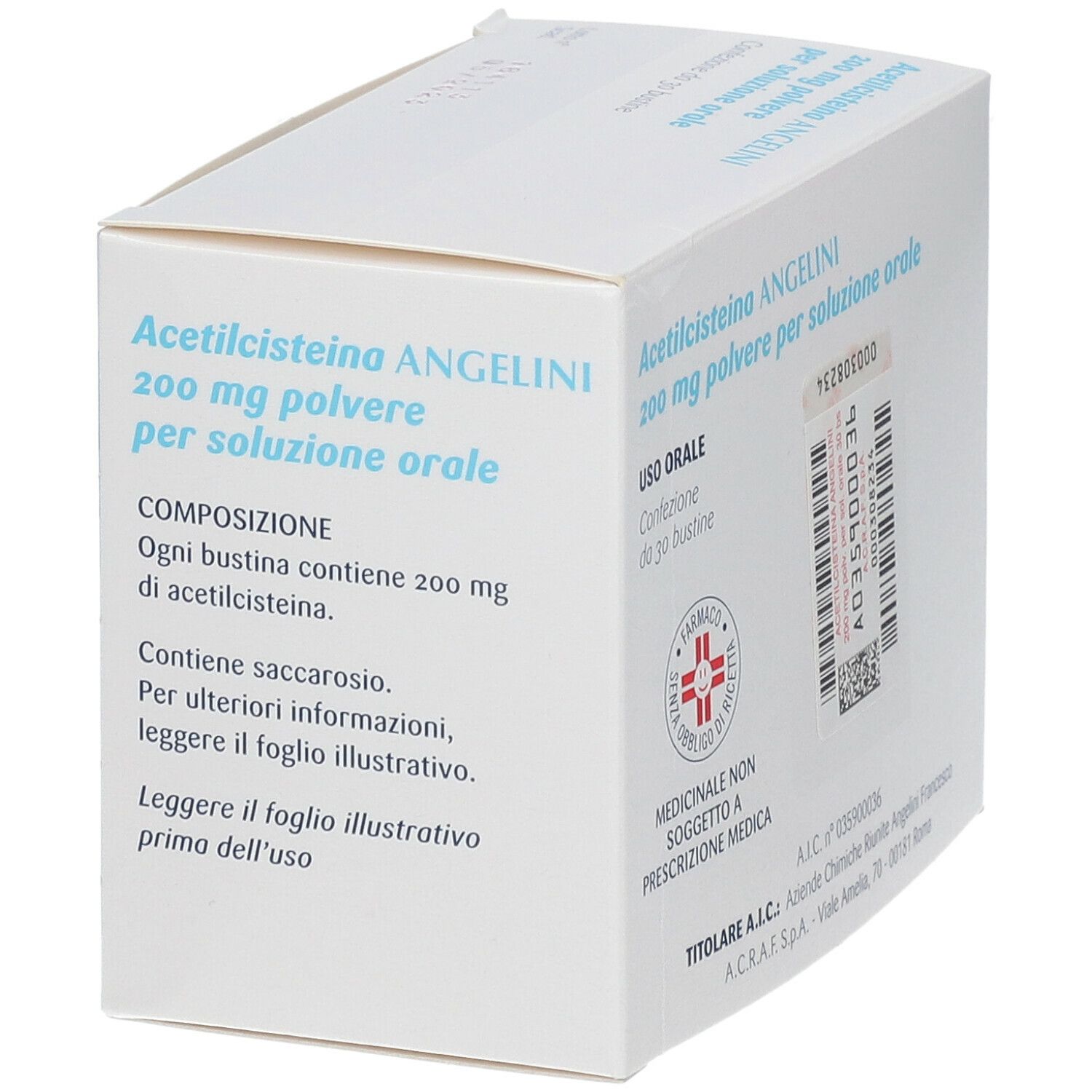 Acetilcisteina Angenerico 200 mg Polvere per Soluzione Orale