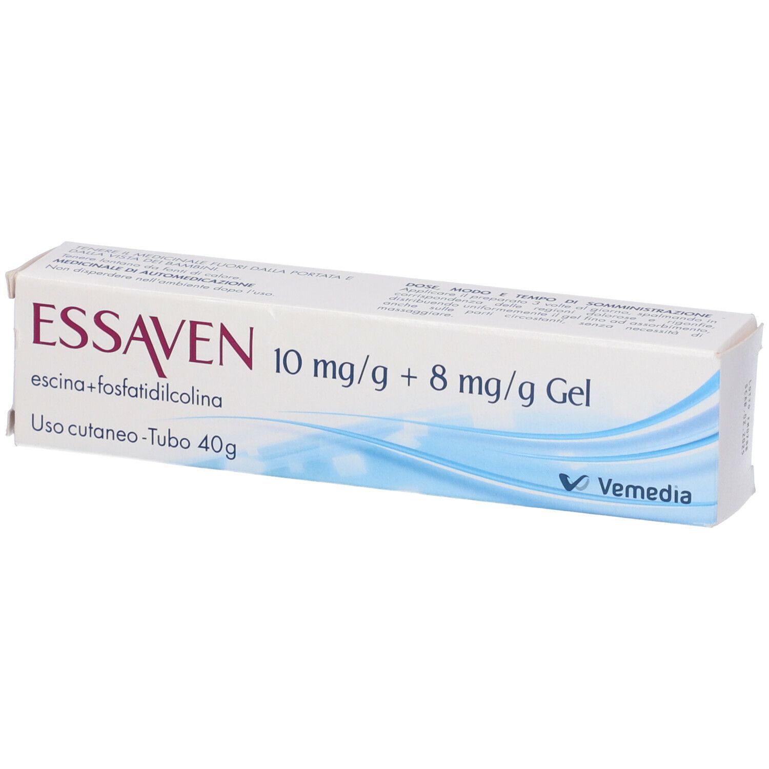 ESSAVEN 10 mg/g + 8 mg/g Gel Tubo 40g