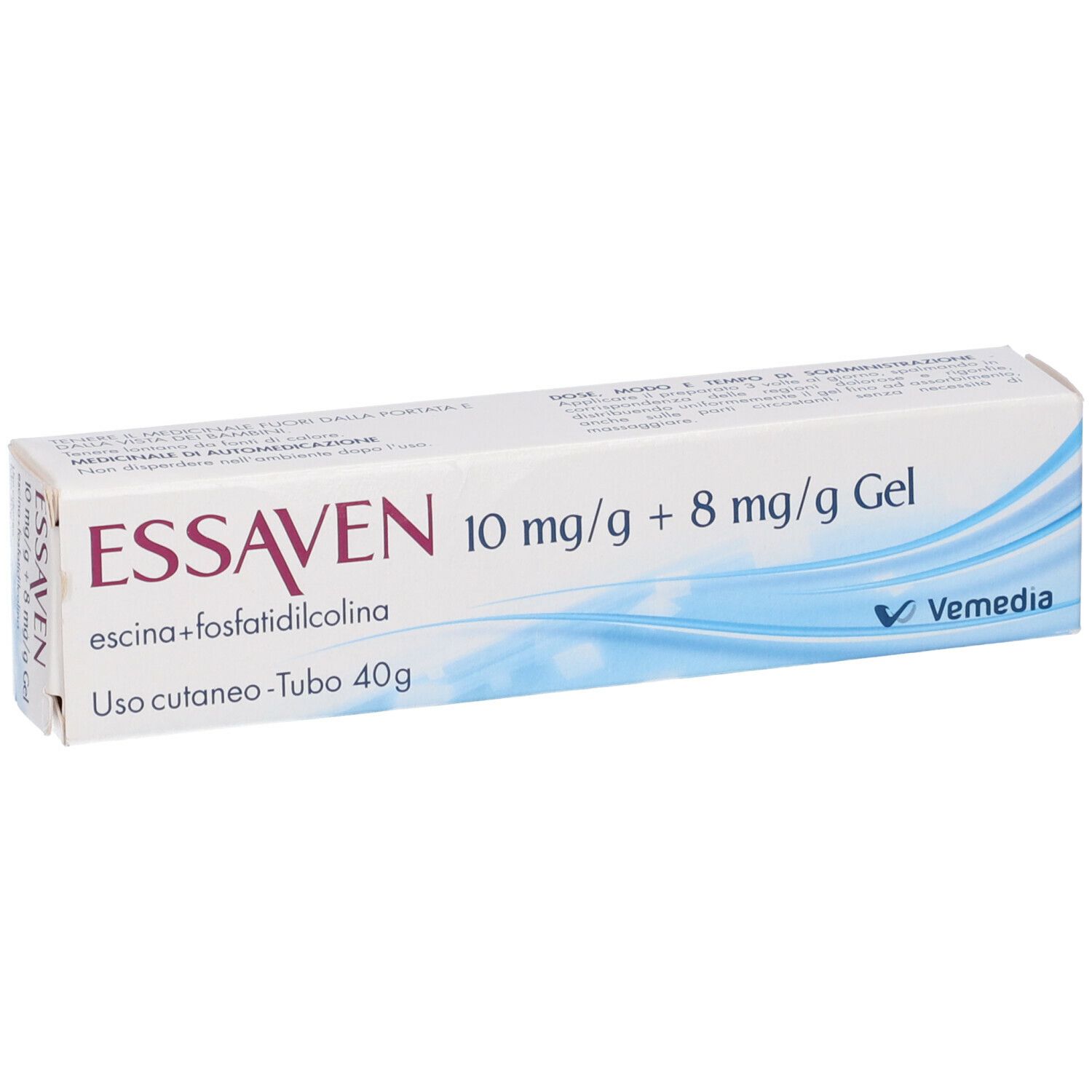 ESSAVEN 10 mg/g + 8 mg/g Gel Tubo 40g
