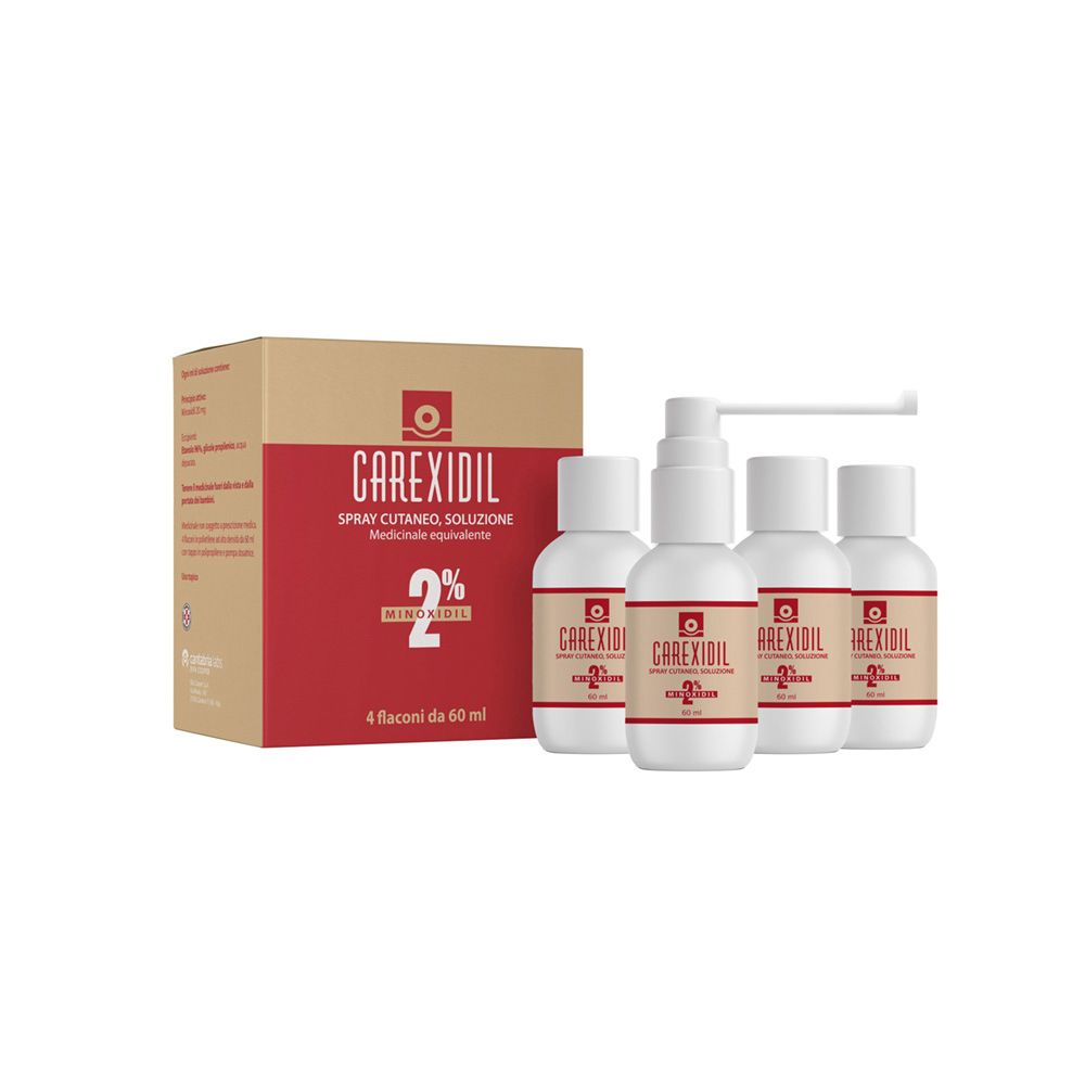 CAREXIDIL 2% spray cutaneo, soluzione