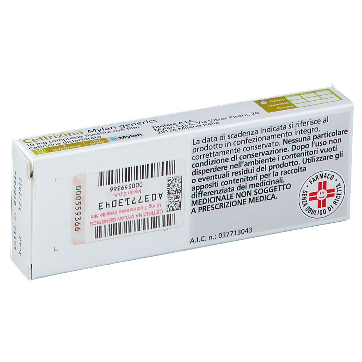 Cetirizina Mylan generics 10 mg Compresse rivestite