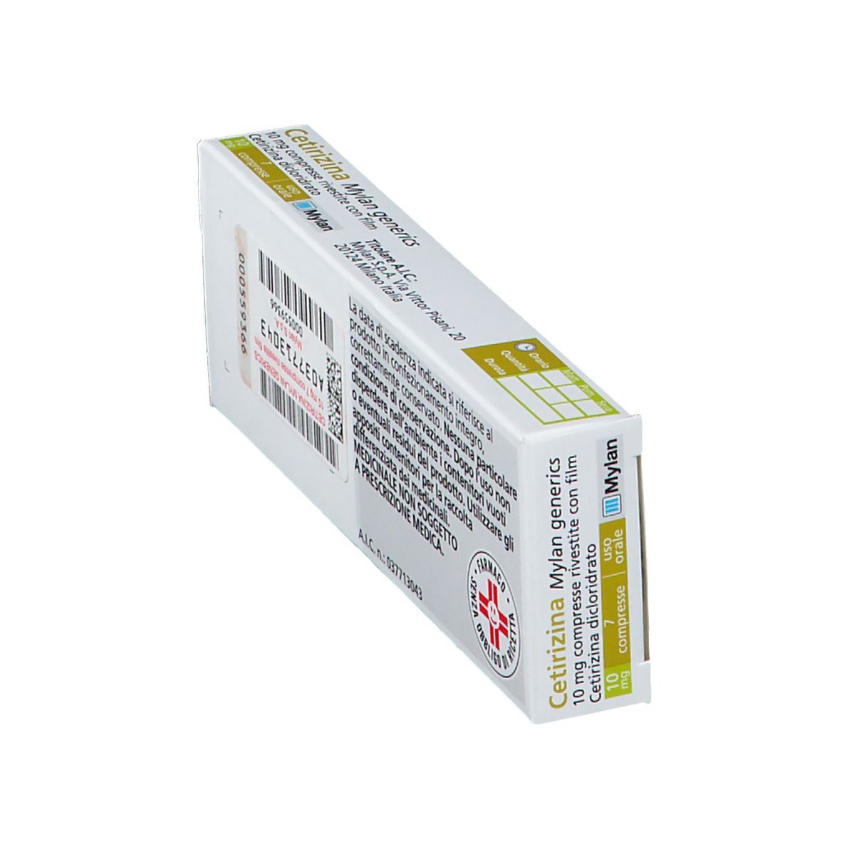 Cetirizina Mylan generics 10 mg Compresse rivestite