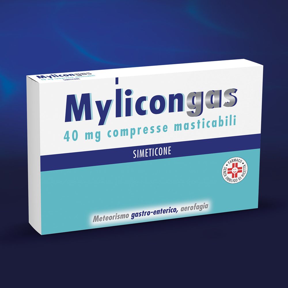 Mylicongas Aerofagia 40mg per Flatulenza Meteorismo Gonfiore addominale
