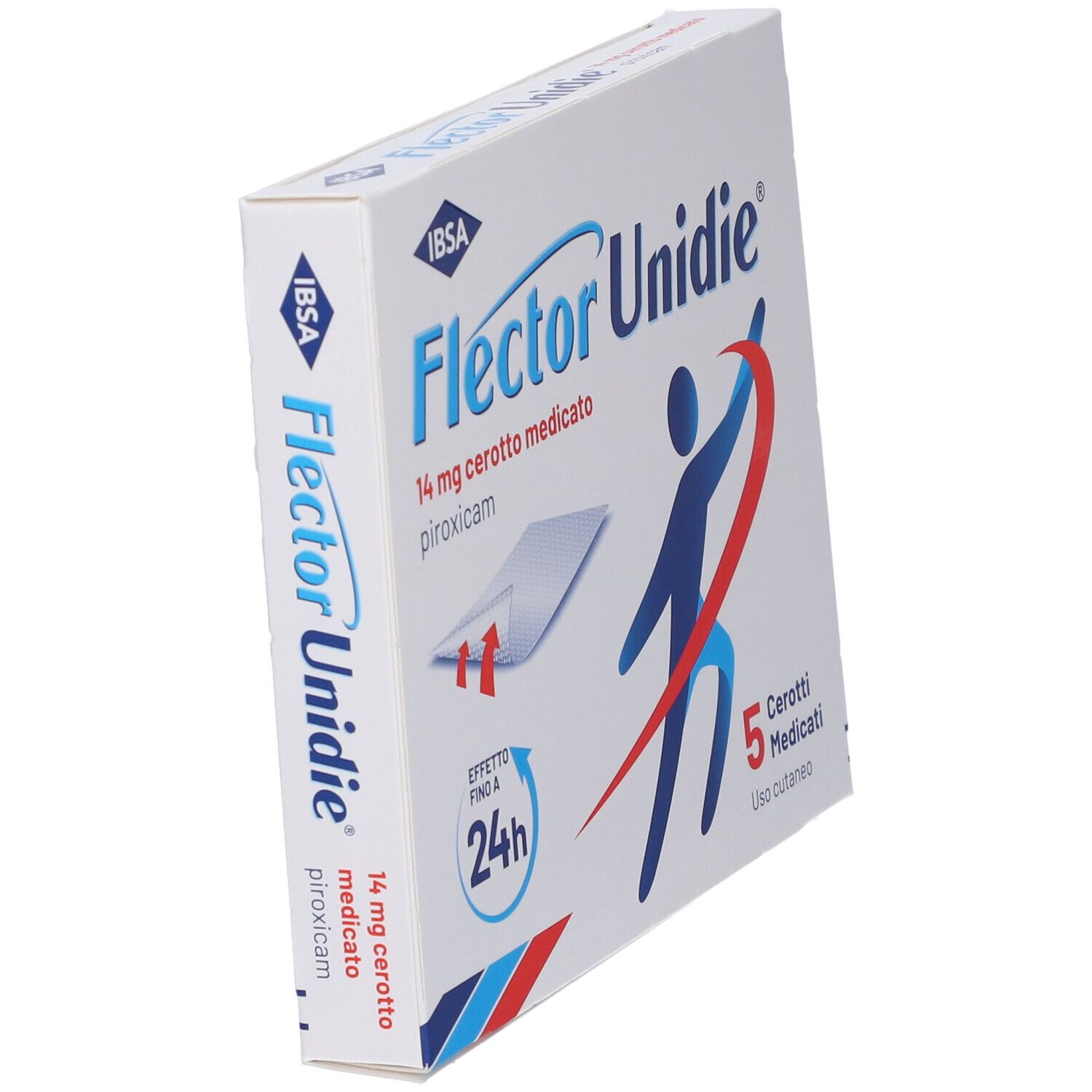 Flector Unidie 14mg: Confezione da 5 cerotti medicati, Piroxicam. Effetto 24h.