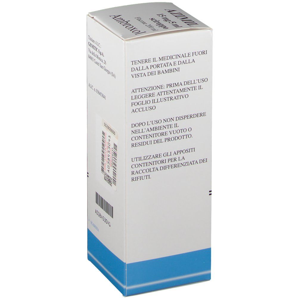AZIMIL 15 mg/5 ml Sciroppo Ambroxol