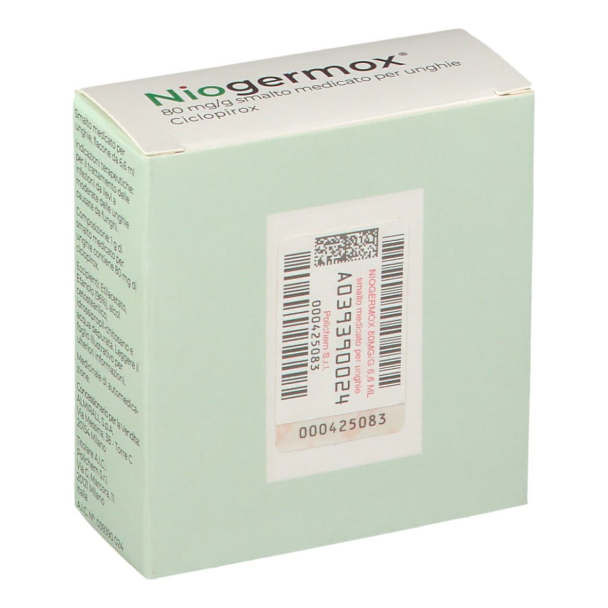 Niogermox® 80 mg/g smalto medicato per unghie 6,6 ml