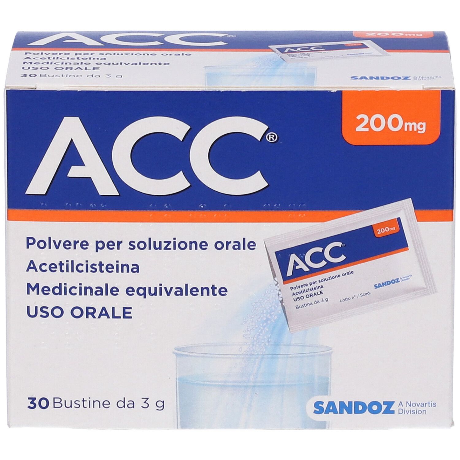 ACC 200 mg polvere per soluzione orale