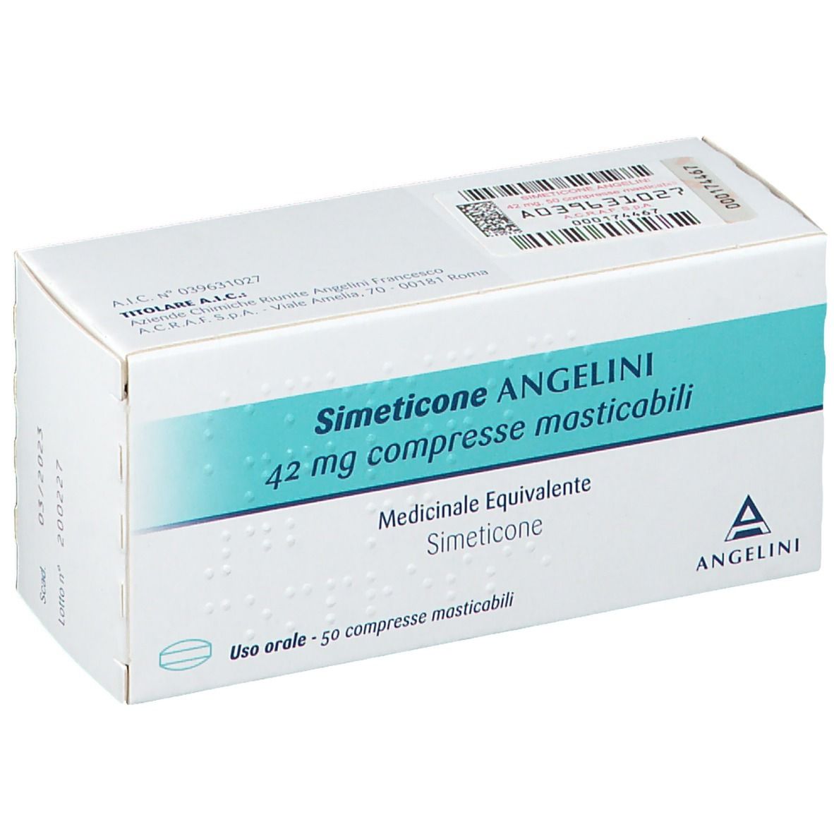 SIMETICONE ANGENERICO 42 mg Compresse Masticabili