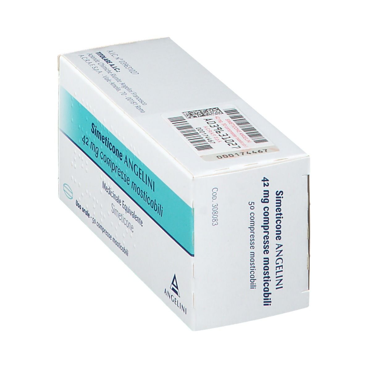 SIMETICONE ANGENERICO 42 mg Compresse Masticabili