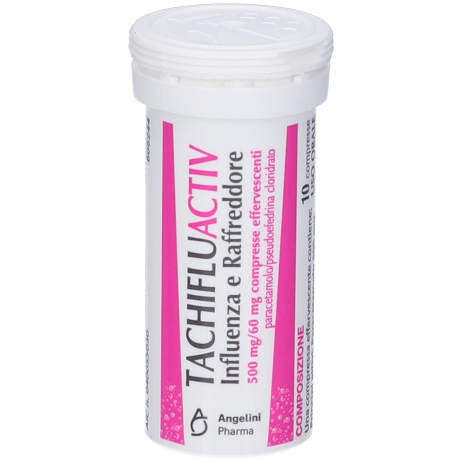 TACHIFLUACTIV INFLUENZA E RAFFREDDORE 500 mg/60 mg Compresse Effervescenti