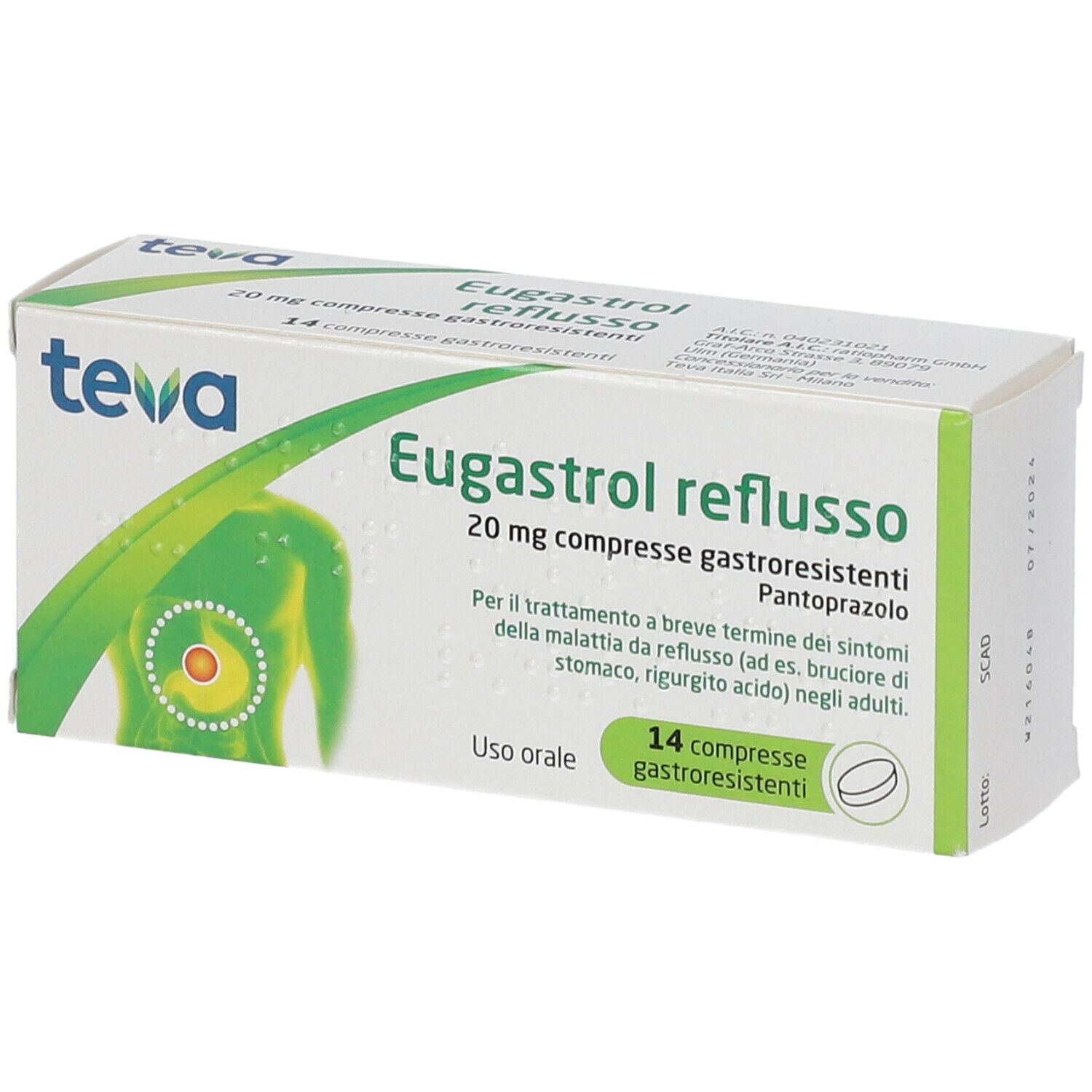 Eugastrol reflusso 14 compresse