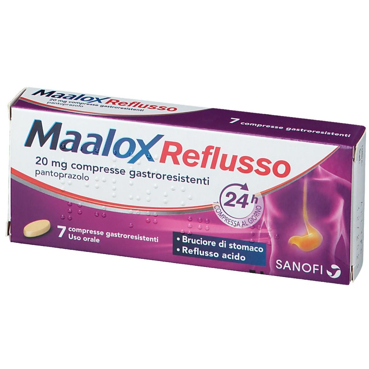 Maalox Reflusso 20 mg 7 Compresse