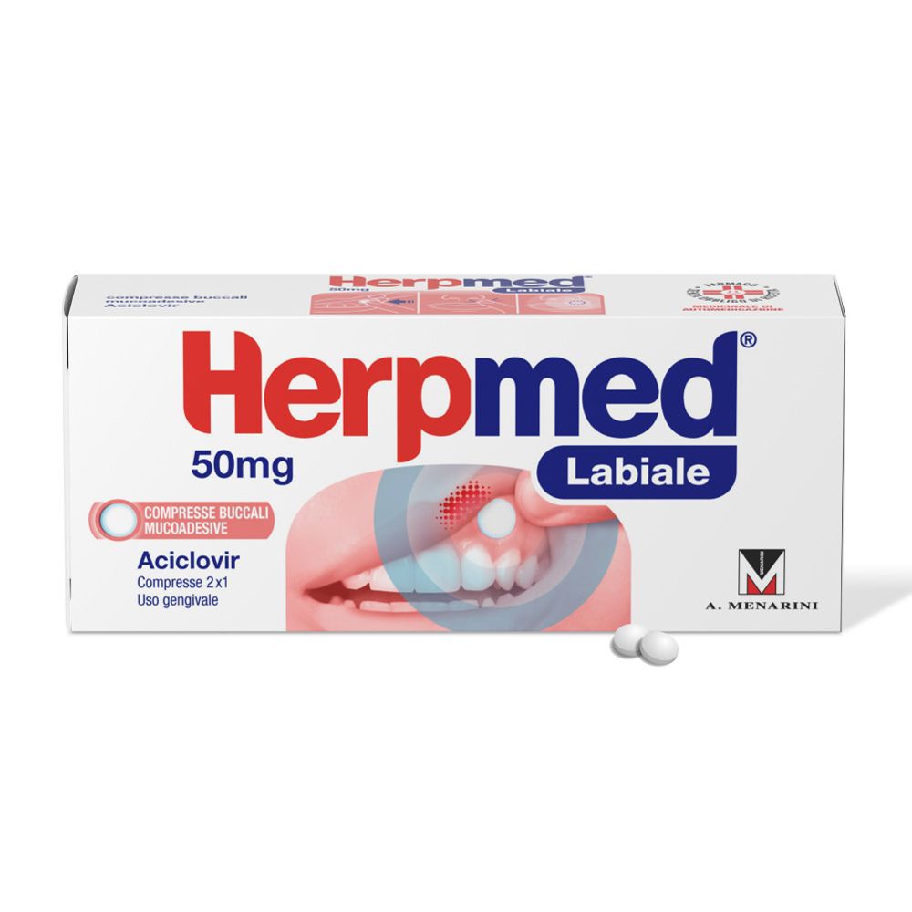 Herpmed Labiale Compresse Buccali Mucoadesive Aciclovir 50mg