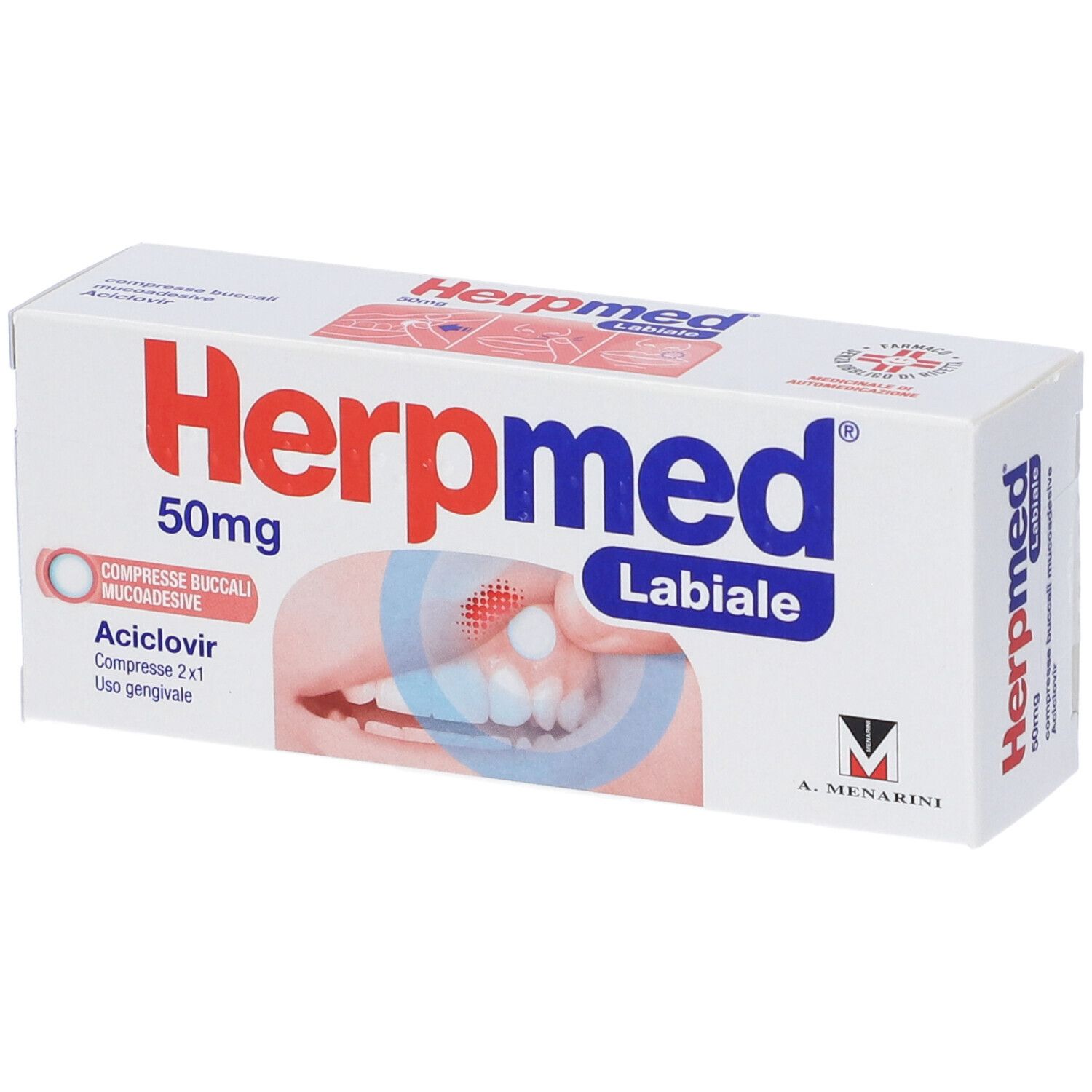 Herpmed Labiale Compresse Buccali Mucoadesive Aciclovir 50mg