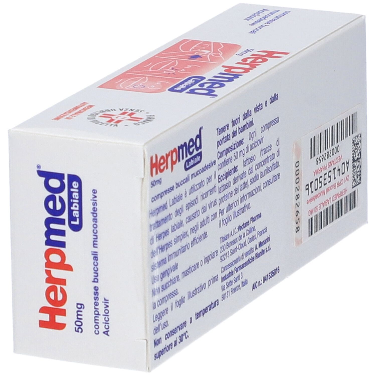 Herpmed Labiale Compresse Buccali Mucoadesive Aciclovir 50mg