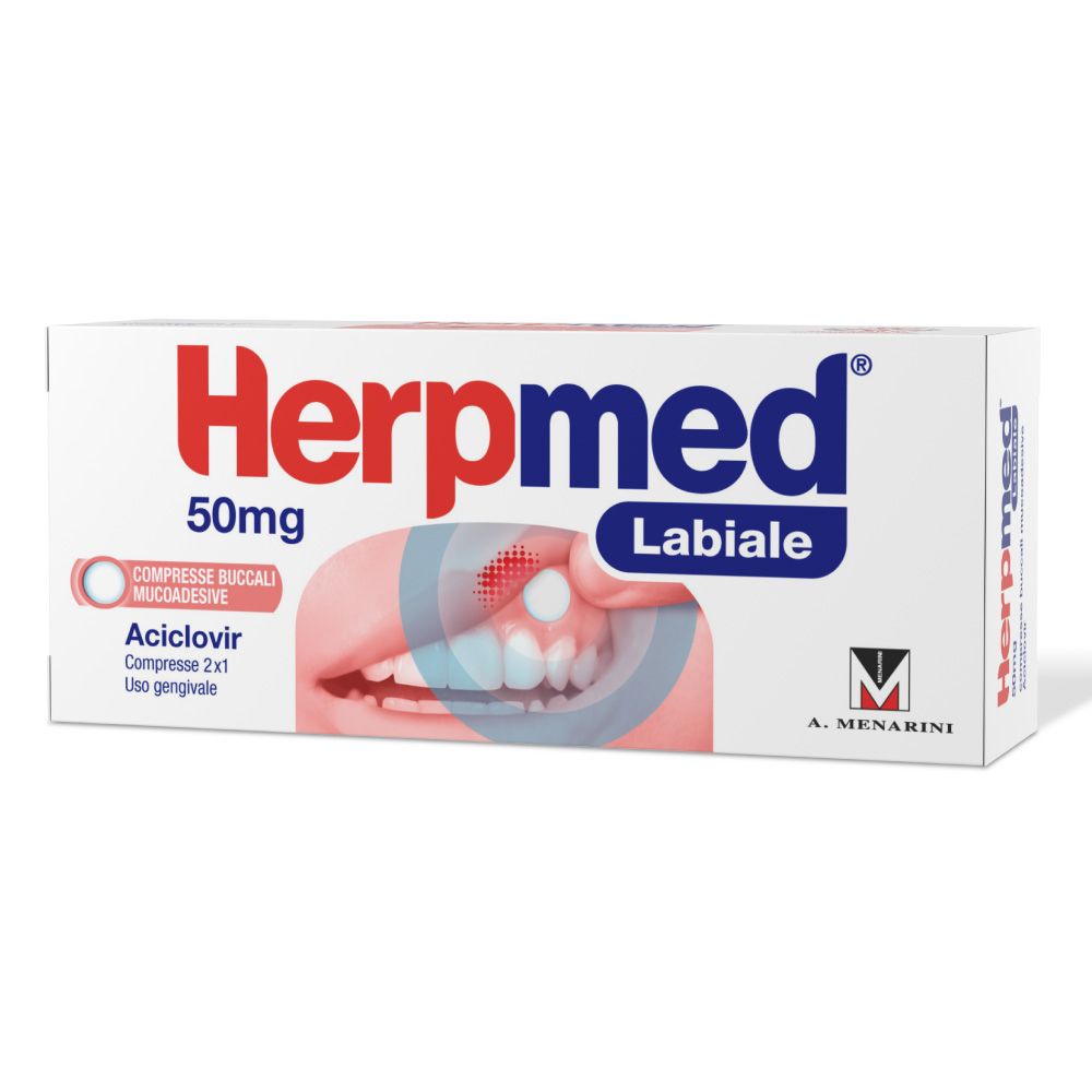 Herpmed Labiale Compresse Buccali Mucoadesive Aciclovir 50mg