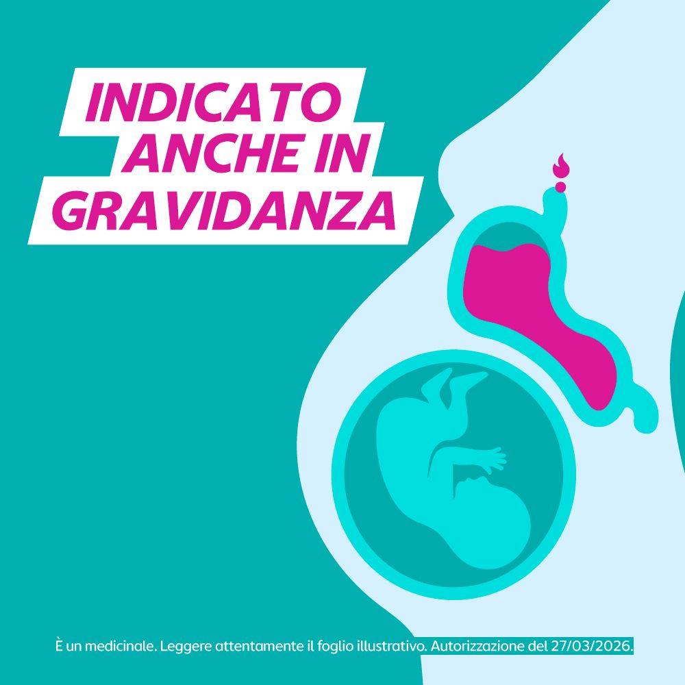 Gaviscon indicato anche in gravidanza.