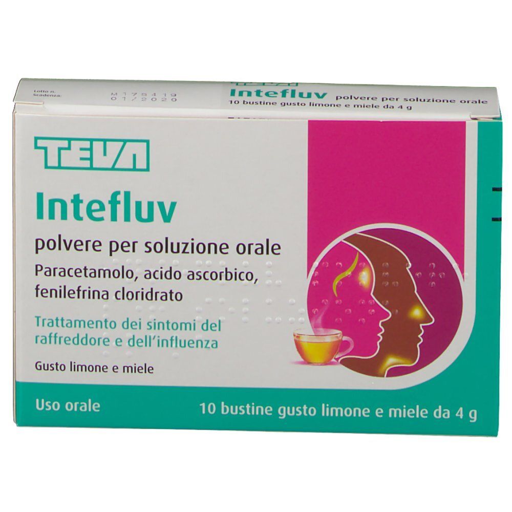 Intefluv Polvere per soluzione orale Gusto limone e miele
