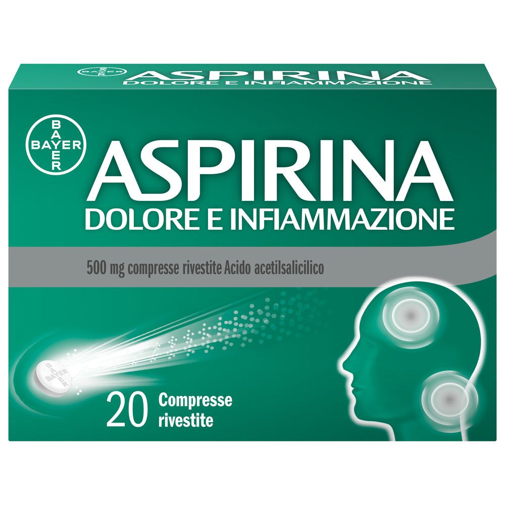 Aspirina Dolore e Infiammazione Antidolorifico e Antinfiammatorio Compresse
