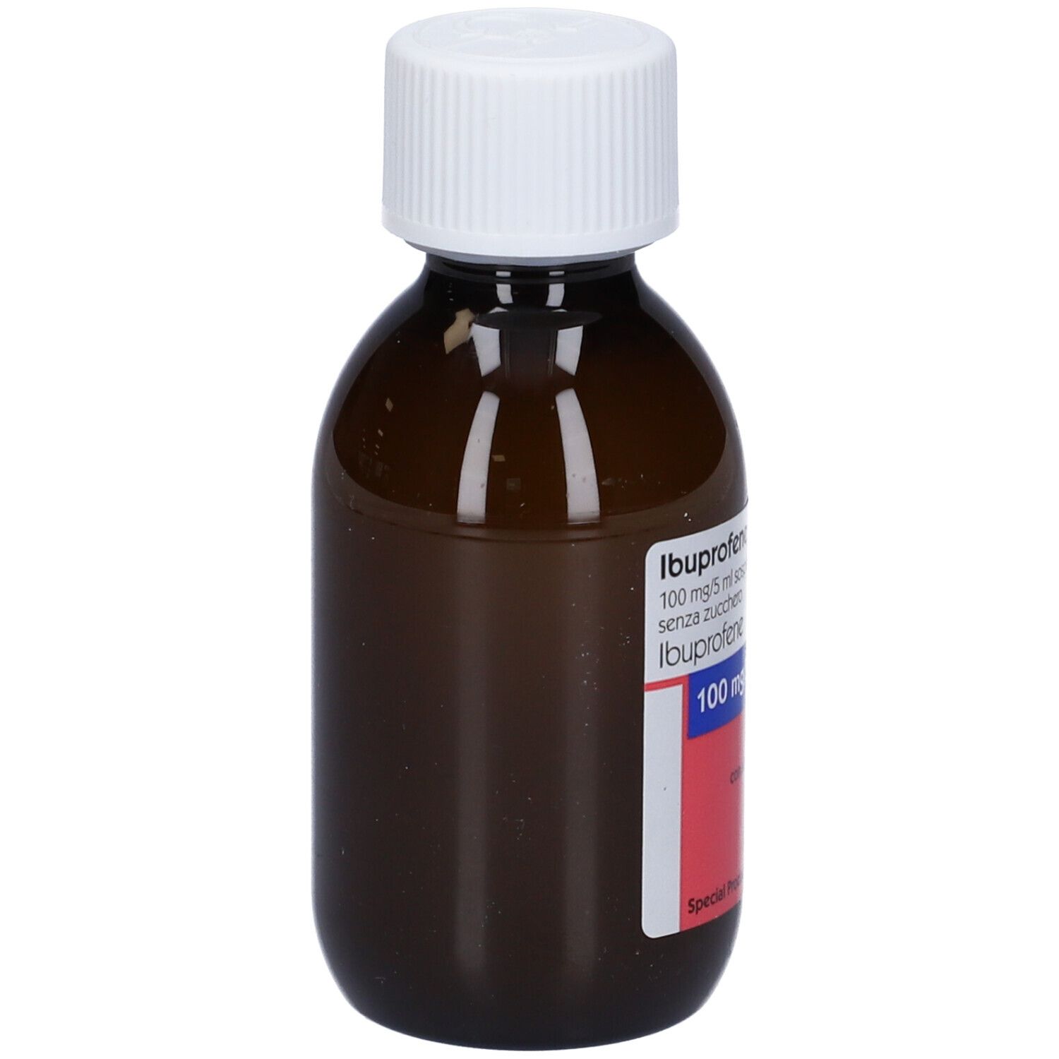 IBUPROFENE EG Bambini 100 mg/5 ml sospensione orale gusto fragola senza zucchero
