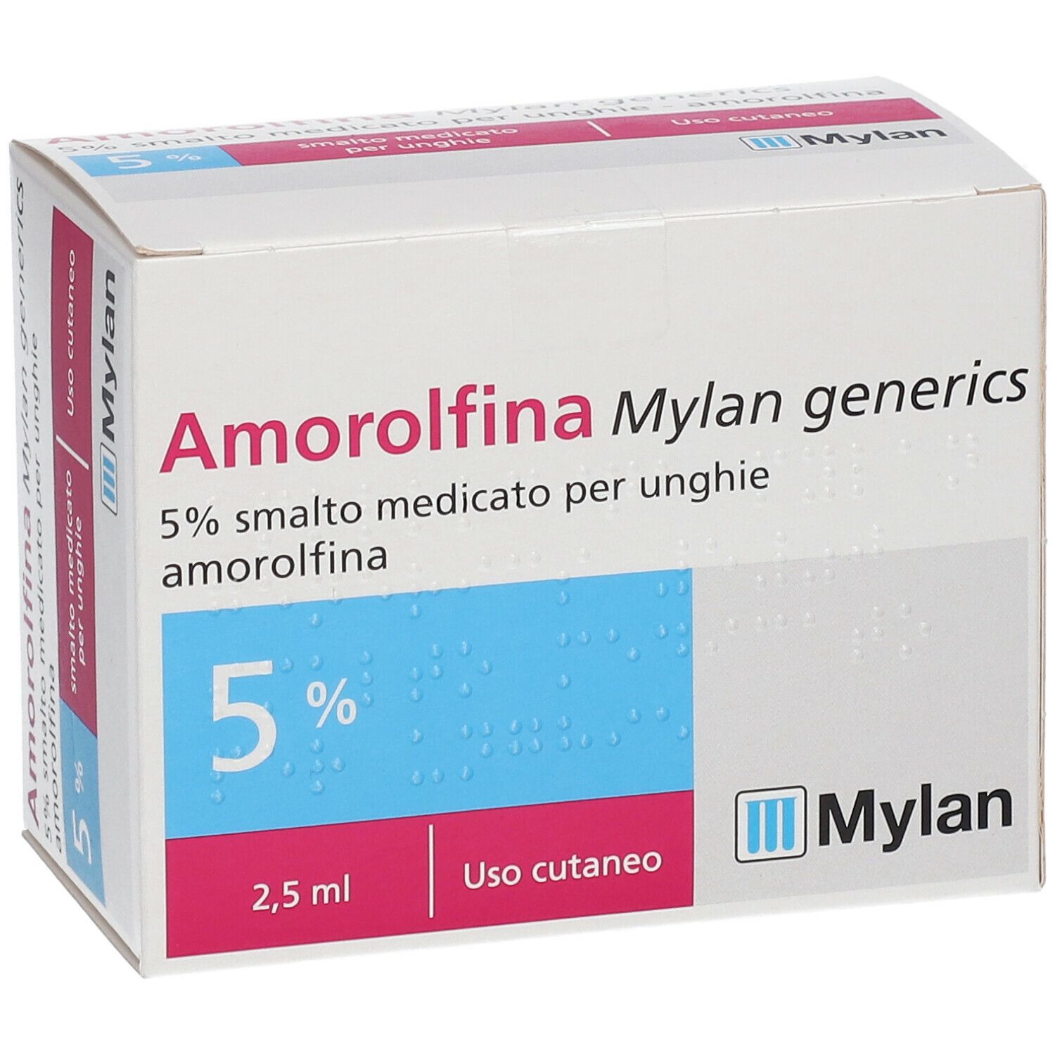Amorolfina Mylan generics Smalto