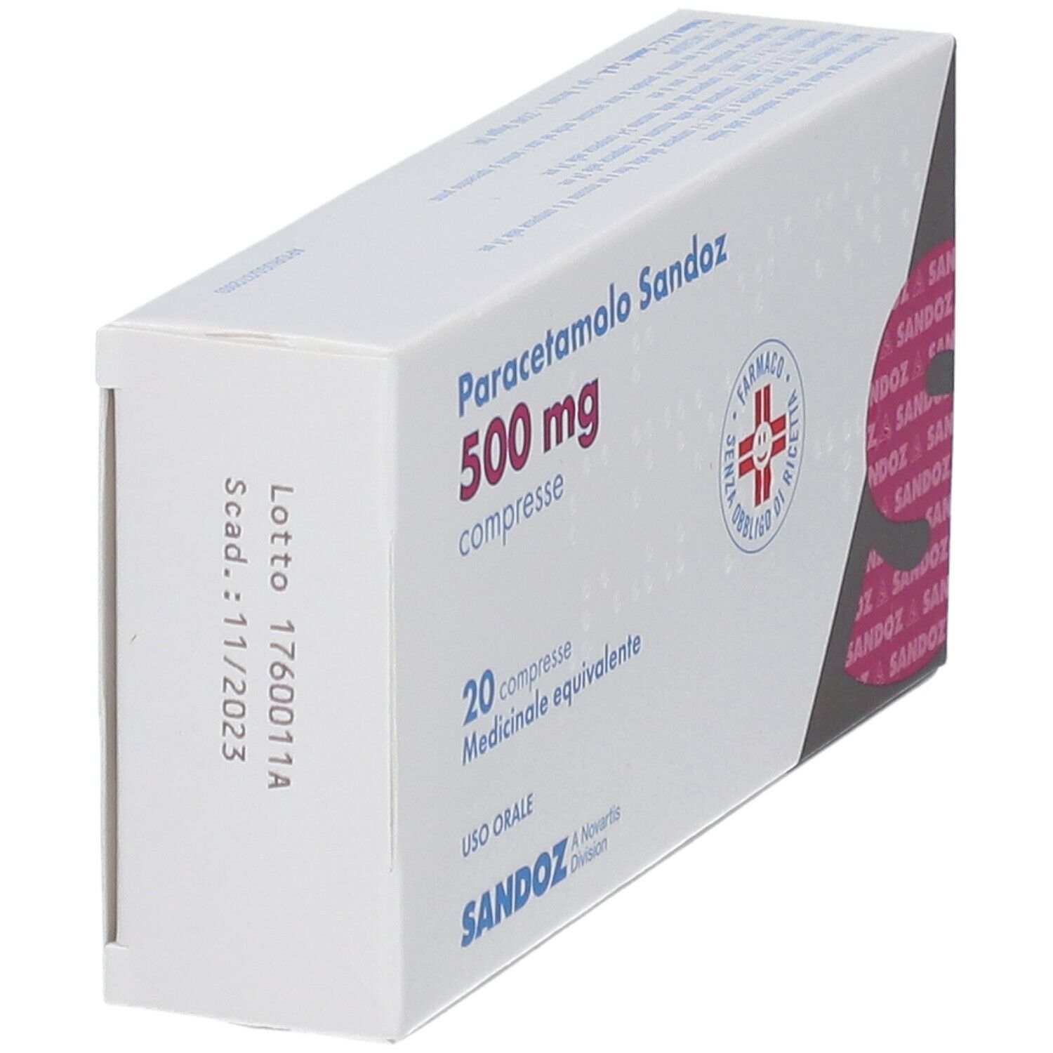 Paracetamolo Sandoz 500 mg Compresse