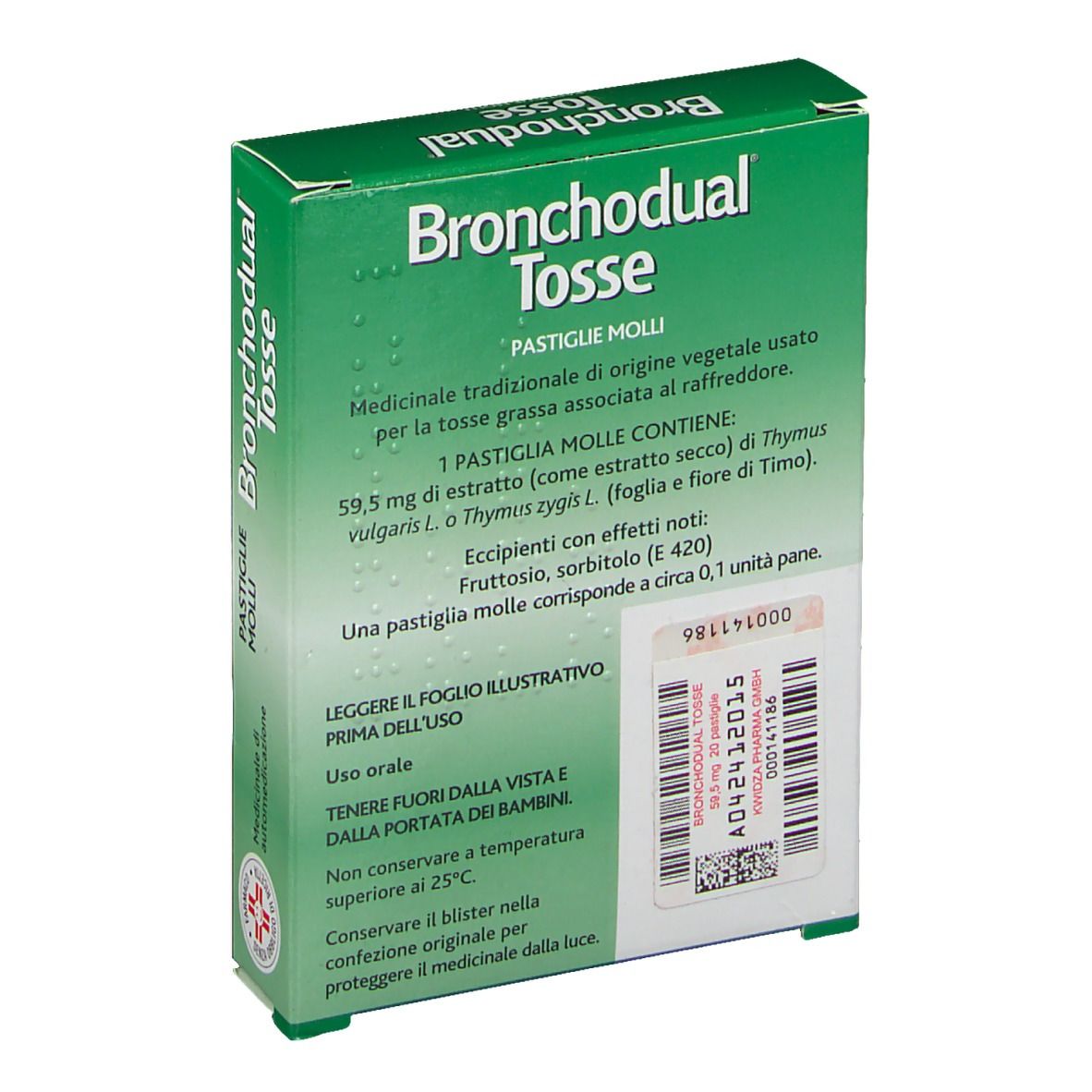 Bronchodual® Tosse Pastiglie Molli Estratto Secco di Pianta di Timo