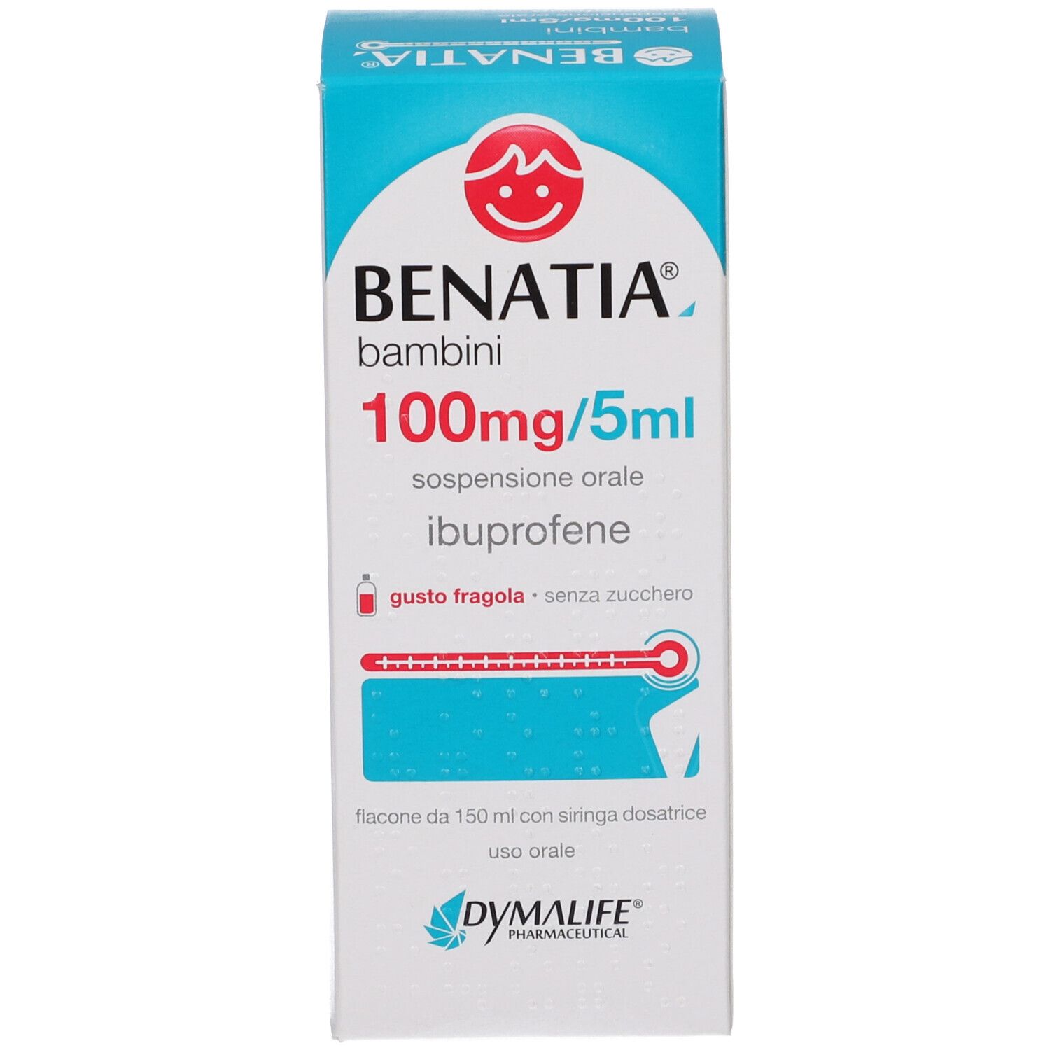 BENATIA Bambini 100mg/5ml sospensione orale gusto fragola senza zucchero