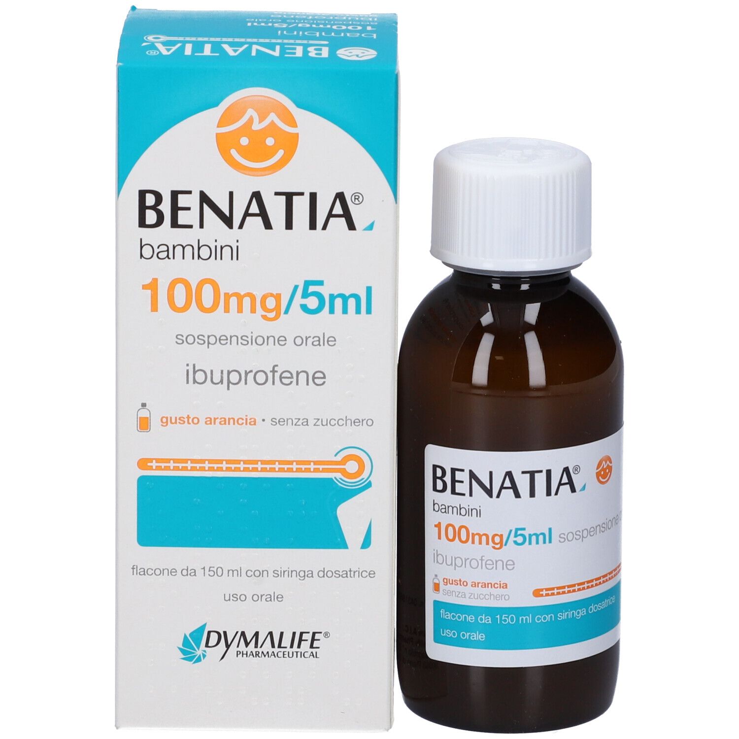 BENATIA Bambini 100mg/5ml sospensione orale gusto arancia senza zucchero