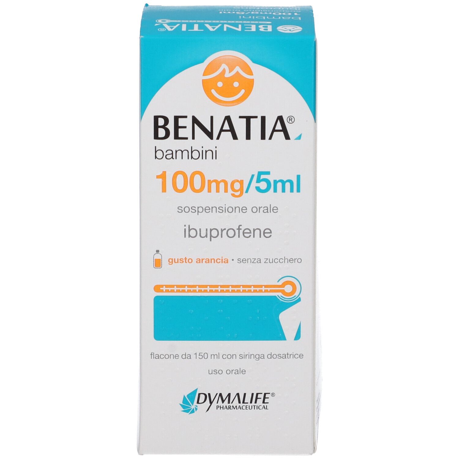 BENATIA Bambini 100mg/5ml sospensione orale gusto arancia senza zucchero